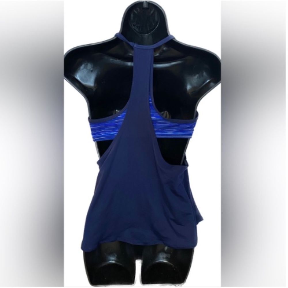 TYR BLU/WHT 2 Part Workout Top, 8 Winter Sale